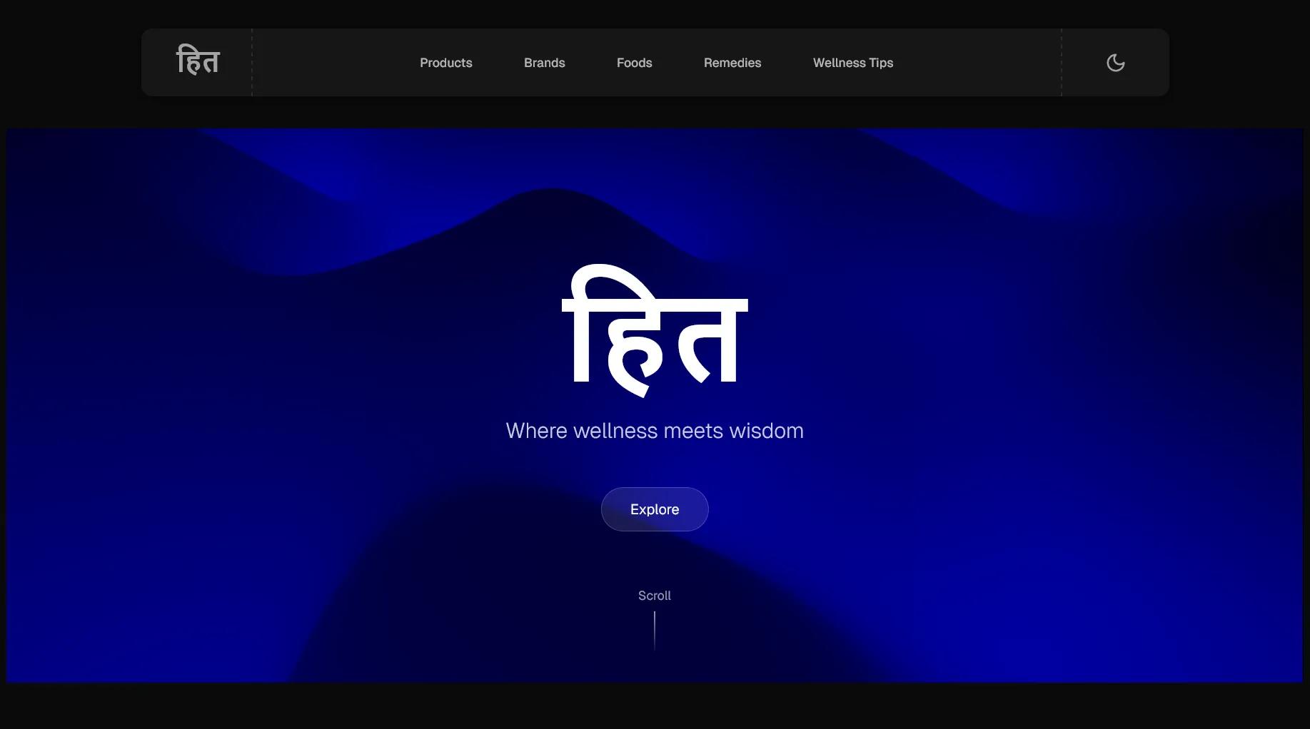 Hita wellness discovery interface